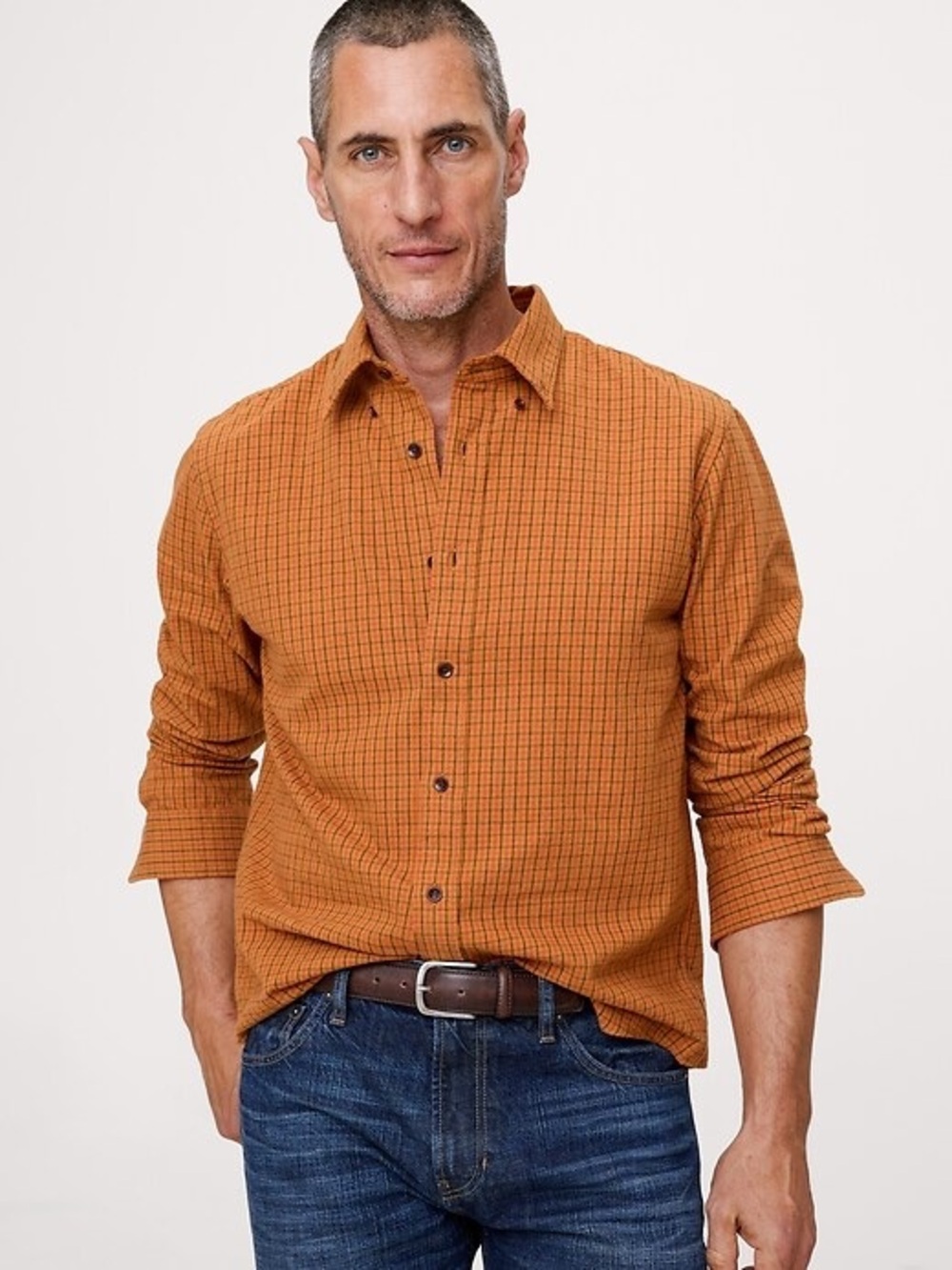 Banana Republic STANDARD-FIT LIGHTWEIGHT FLANNEL SHIRT